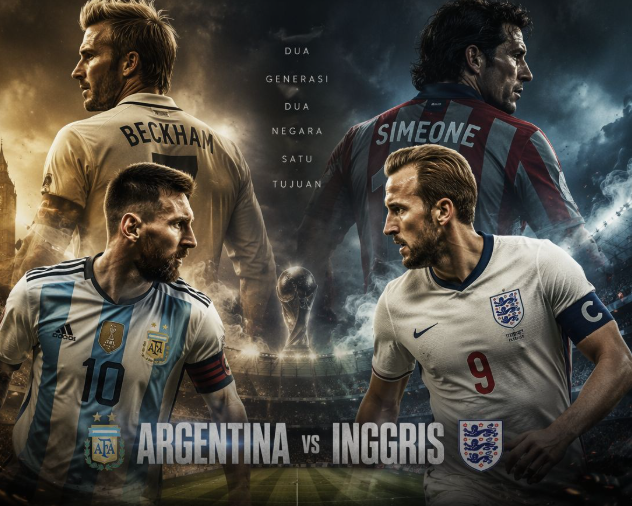 🔥 Duel Panas Dua Raksasa! Inggris vs Argentina, Siapa yang Melaju ke Final Piala Dunia 2026?
